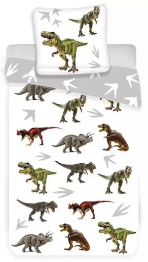 11: Dinosaur sengetøj voksen - 140x200 cm - Dinosaur sengesæt - 100% bomuld - Dynebetræk med 2 design